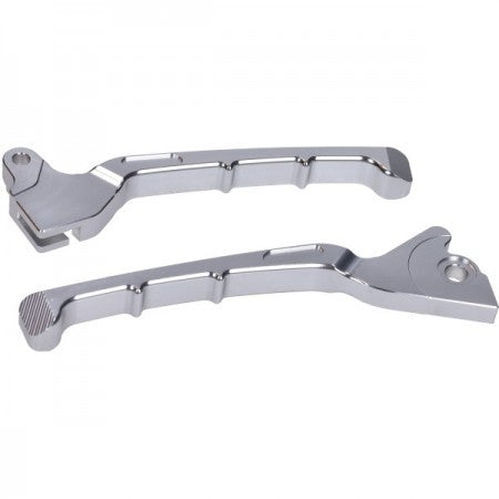 Remgreepset cnc EVO Piaggio Zip 2000/Zip 4-takt zilver DMP