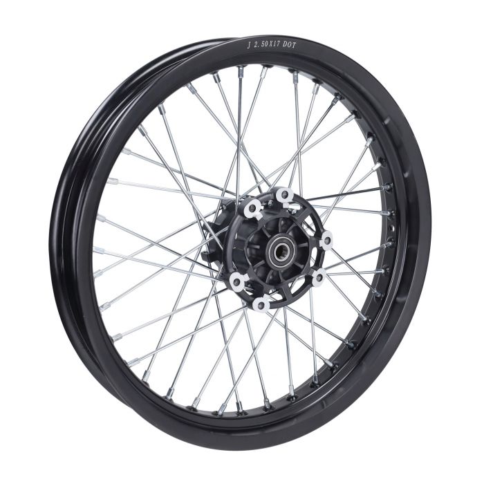 Voorwiel Compleet Spaak 2.50x17 Zwart – Geschikt voor SMX & Rieju MRT