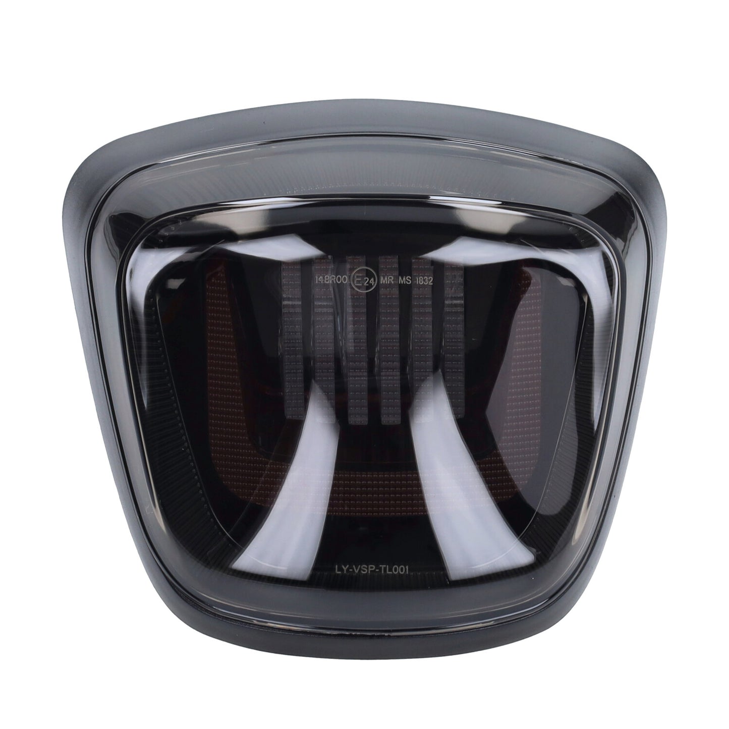 Fast Arrow Pro LED Achterlicht 3D Zwart Glans Euro 2/4/5 – Vespa Primavera & Sprint 50/125/150 4T – LED Achterlamp Upgrade