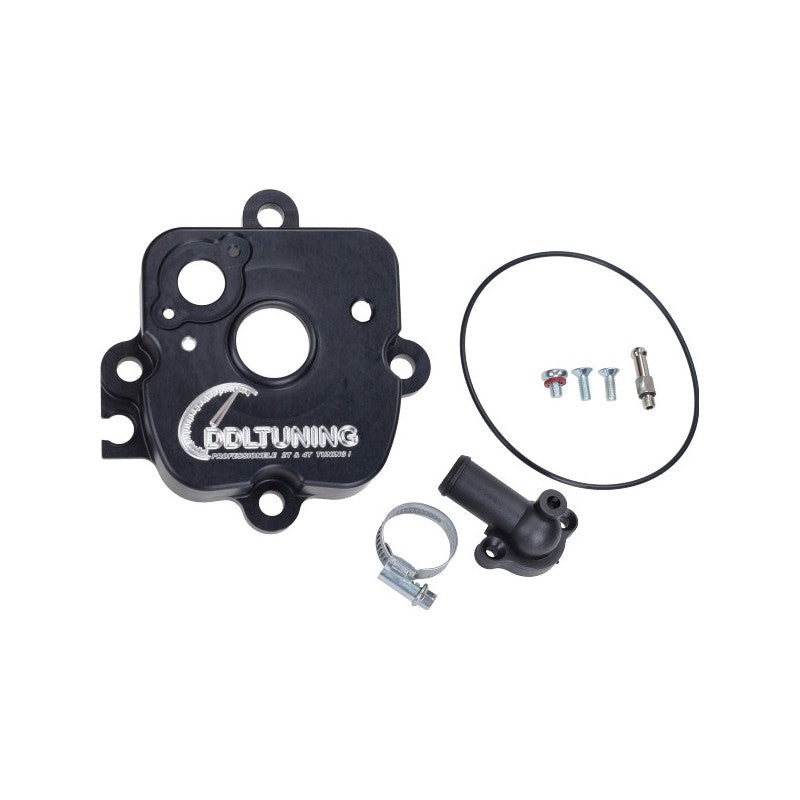 Cilinderkop buiten LC CNC Runner 125-180CC 2T zwart DDL