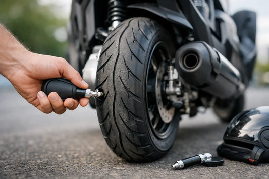Bandenspanning scooter voor grip en slijtage
