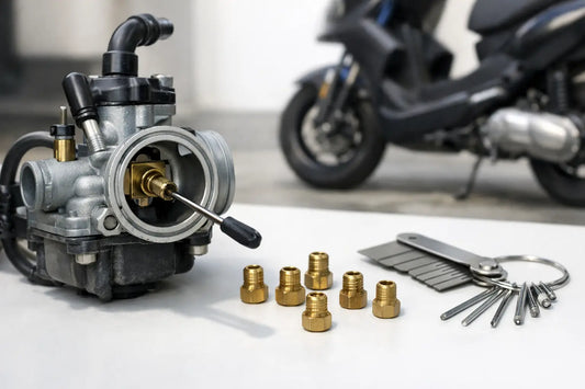 Carburateur sproeiermaat bepalen 2T scooter