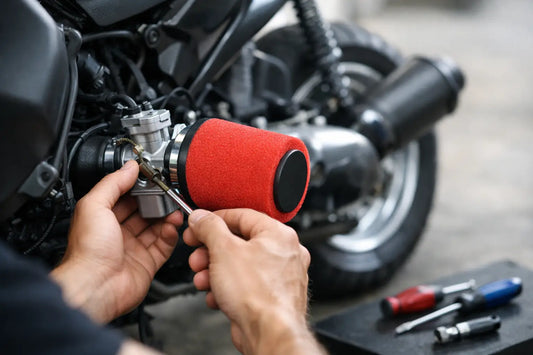 Powerfilter op 2T scooter afstellen
