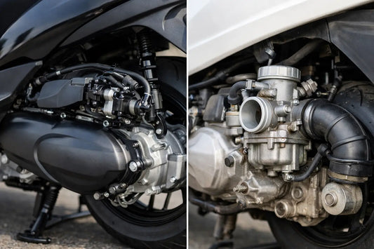 Scooter injectie versus carburateur uitgelegd