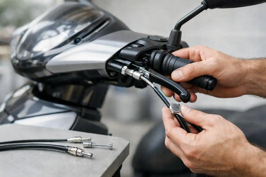 Remkabel scooter vervangen zonder speling