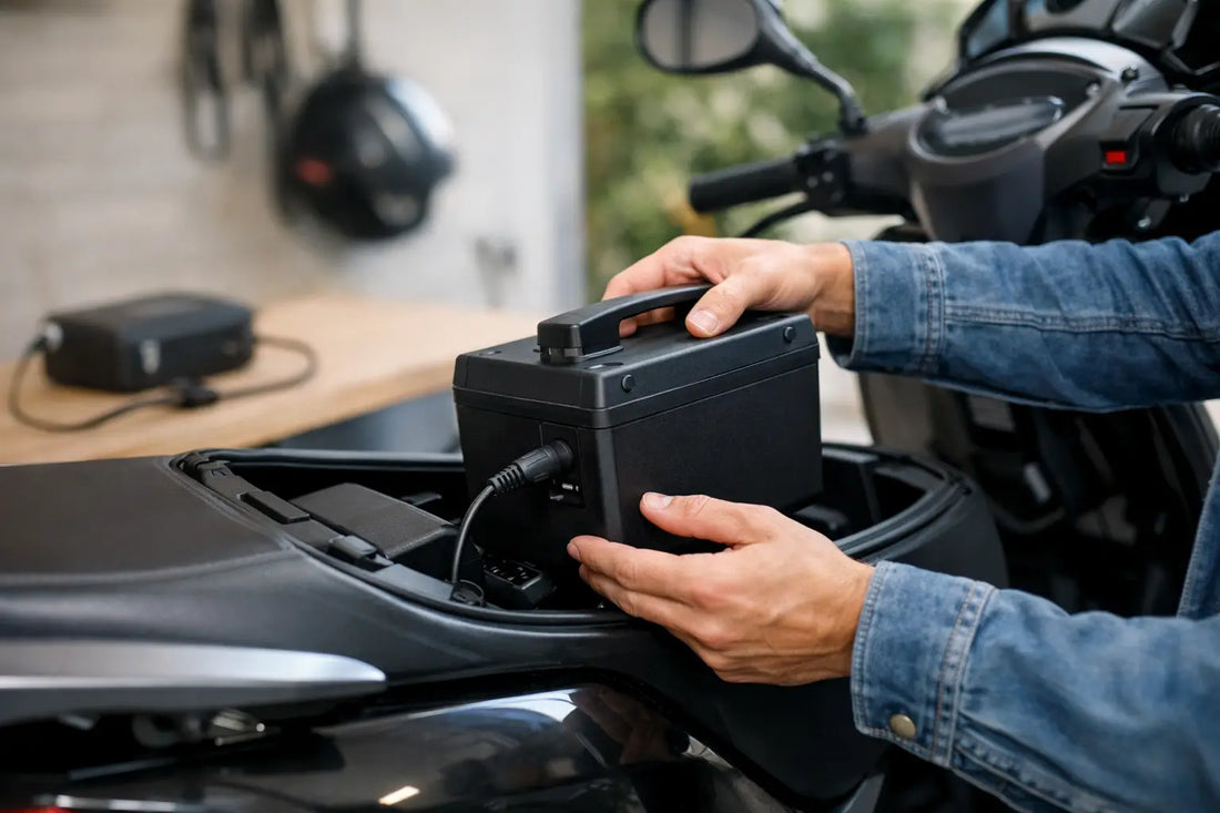 Waarom laadt scooter accu niet op?