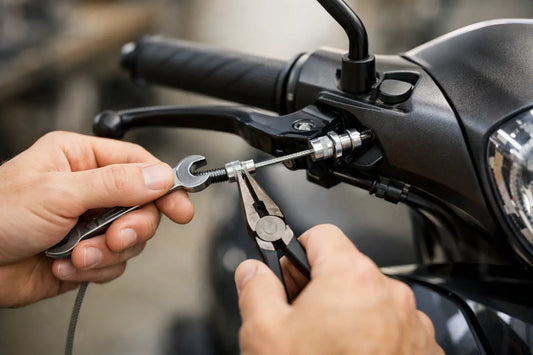 Scooter remkabel afstellen: veilig stappenplan