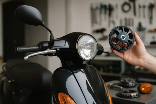 Scooter uniek maken met onderdelen die wél werken