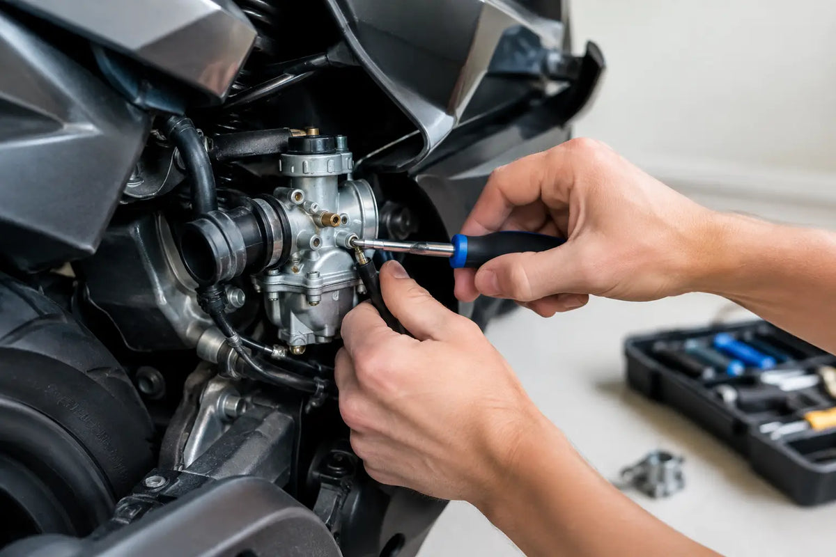 Scooter carburateur afstellen na tuning stap voor stap