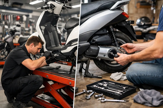Scooter werkplaats of zelf sleutelen?