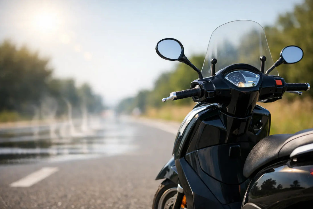 Waarom verliest scooter snelheid bij warm weer?