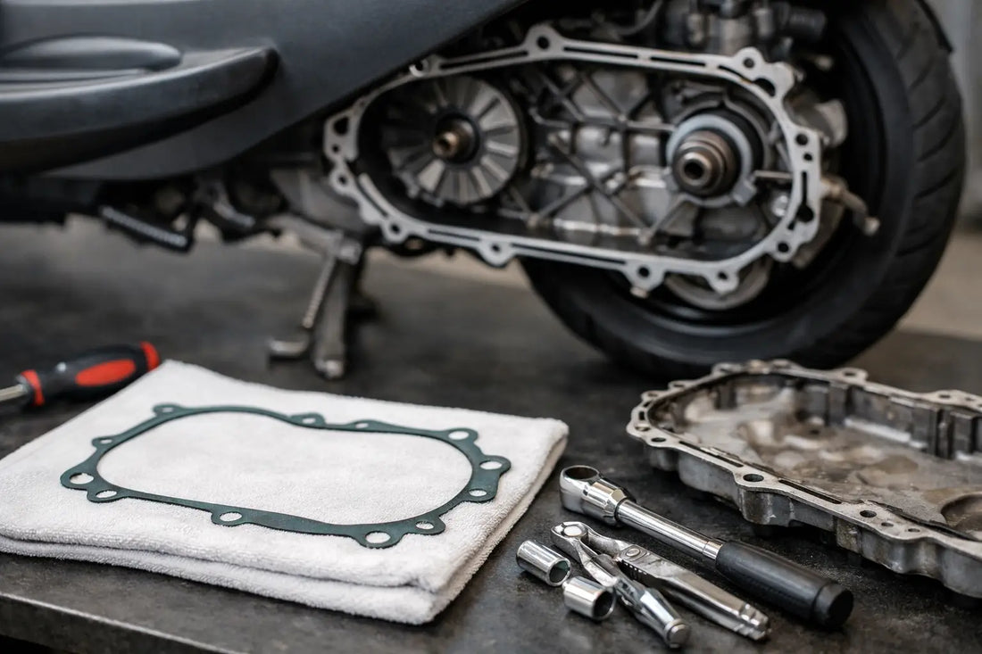 Piaggio Zip carterpakking vervangen