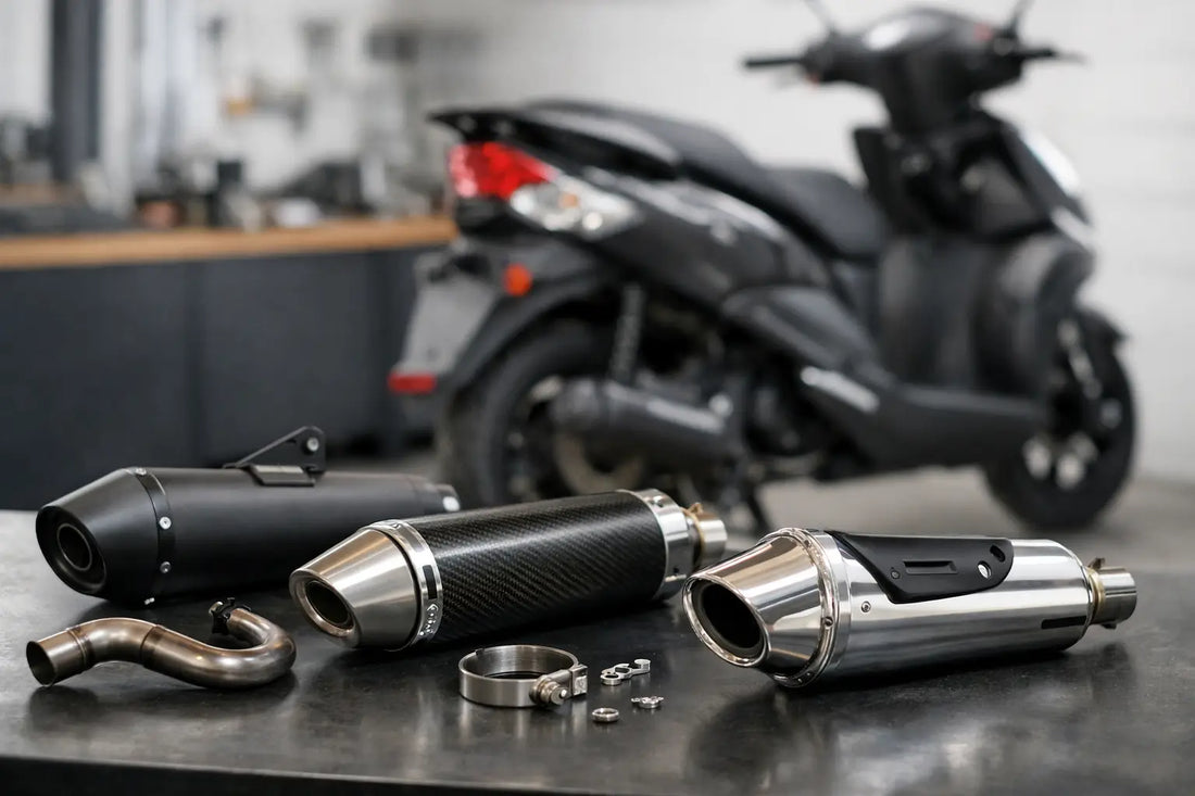 Scooter uitlaat kiezen zonder miskoop
