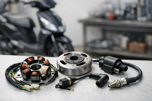 Handleiding scooter ontsteking onderdelen