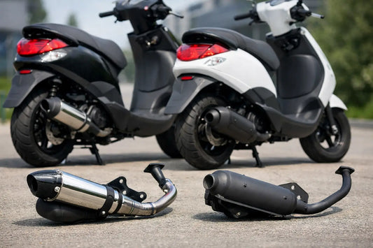 Sportuitlaat versus origineel Piaggio Zip
