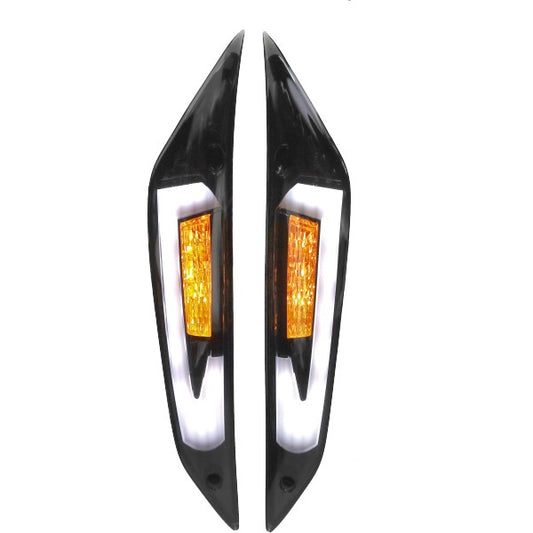 Power1 EVO 4 LED knipperlichtset voorzijde Smoke Zip2000