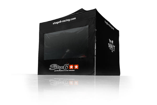Paddock race tent Stage6 MKII 3X3M met zijwanden en raam