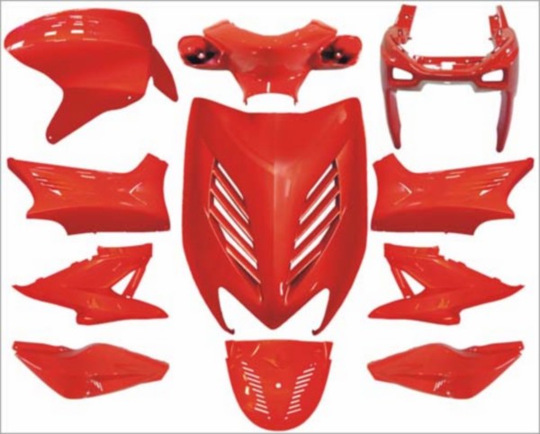 Kappenset special aerox rood DMP 11-delig