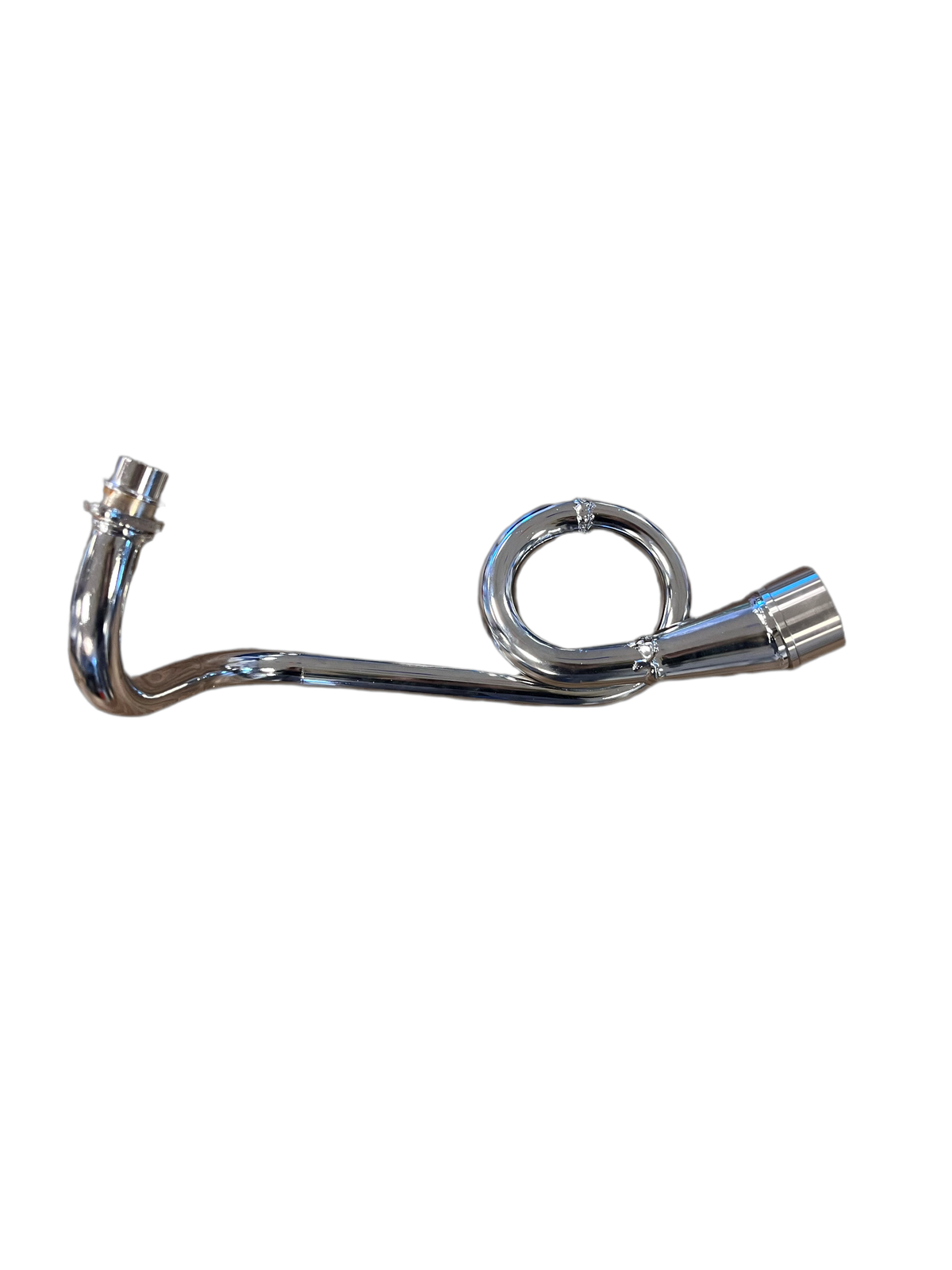 Uitlaat Turbokit Piaggio Zip 4 Takt 2V chrome bocht