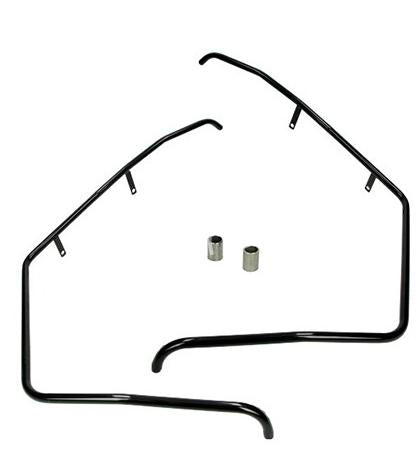 Voorbeugels Piaggio zip2000 glans zwart DMP