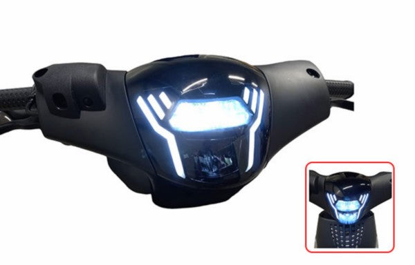 Koplampunit LED Zip2000 sport smoke DMP