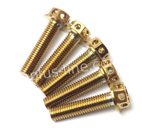 Bout M6x30 goud 10pc