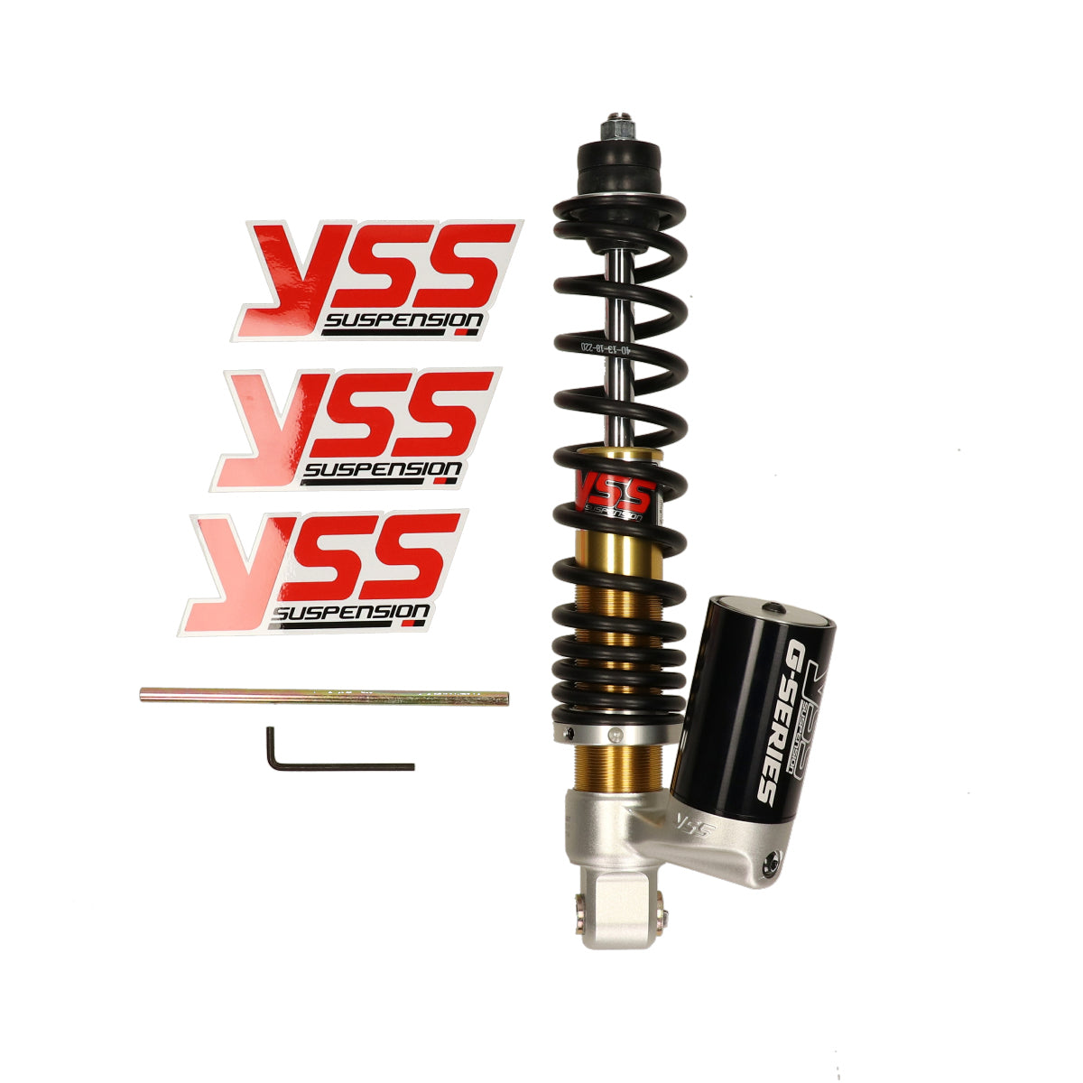 YSS Voorvork Schokbreker 280mm Zwart/Goud Gasdruk Comfort – Vespa Primavera 125 4T / Sprint 125 4T / Primavera & Sprint 4T