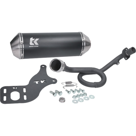 Uitlaat Turbokit euro-5 50cc 4T 21-24 zwart mat aprilia, sxr