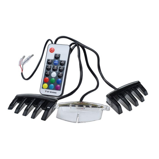 Led verlichting dmp voorscherm boven (grill) remote 3-delig past op zip sp, zip2000