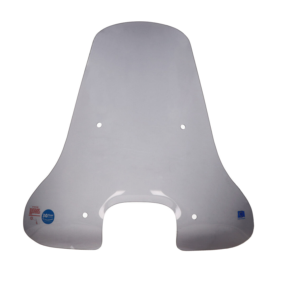 Windscherm Regia met bevestigingsset hoog vierkante koplamp (made in EU) 73cm smoke agm VX50s, BTC Riva Sport, china vespa S