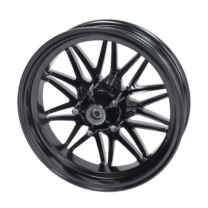 Velgenset Special Oversize Fast Arrow Pro 12+11 Inch Glans Zwart Zip2000, Zip 2T, Zip 4T