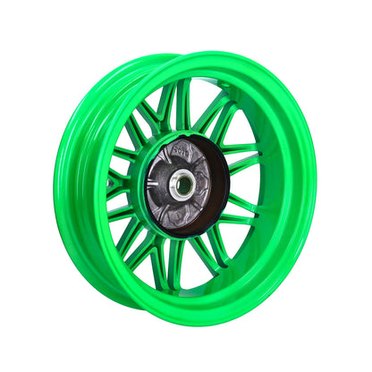 Velgenset Special Oversize Fast Arrow Pro 12+11 Inch Fluor groen Zip2000, Zip 2T, Zip 4T