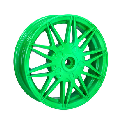 Velgenset Special Oversize Fast Arrow Pro 12+11 Inch Fluor groen Zip2000, Zip 2T, Zip 4T