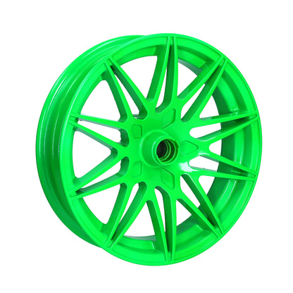 Velgenset Special Oversize Fast Arrow Pro 12+11 Inch Fluor groen Zip2000, Zip 2T, Zip 4T