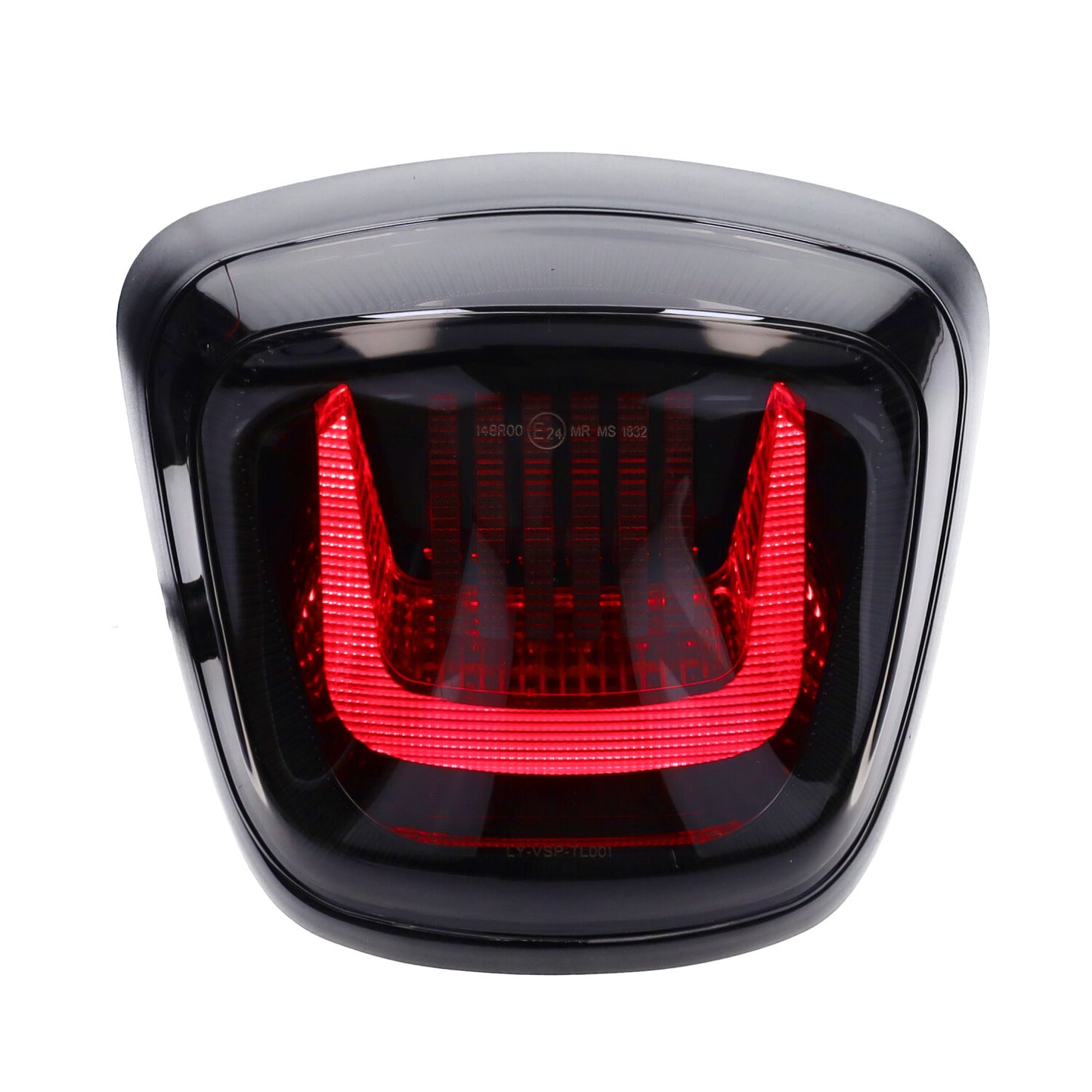 Fast Arrow Pro LED Achterlicht 3D Zwart Glans Euro 2/4/5 – Vespa Primavera & Sprint 50/125/150 4T – LED Achterlamp Upgrade