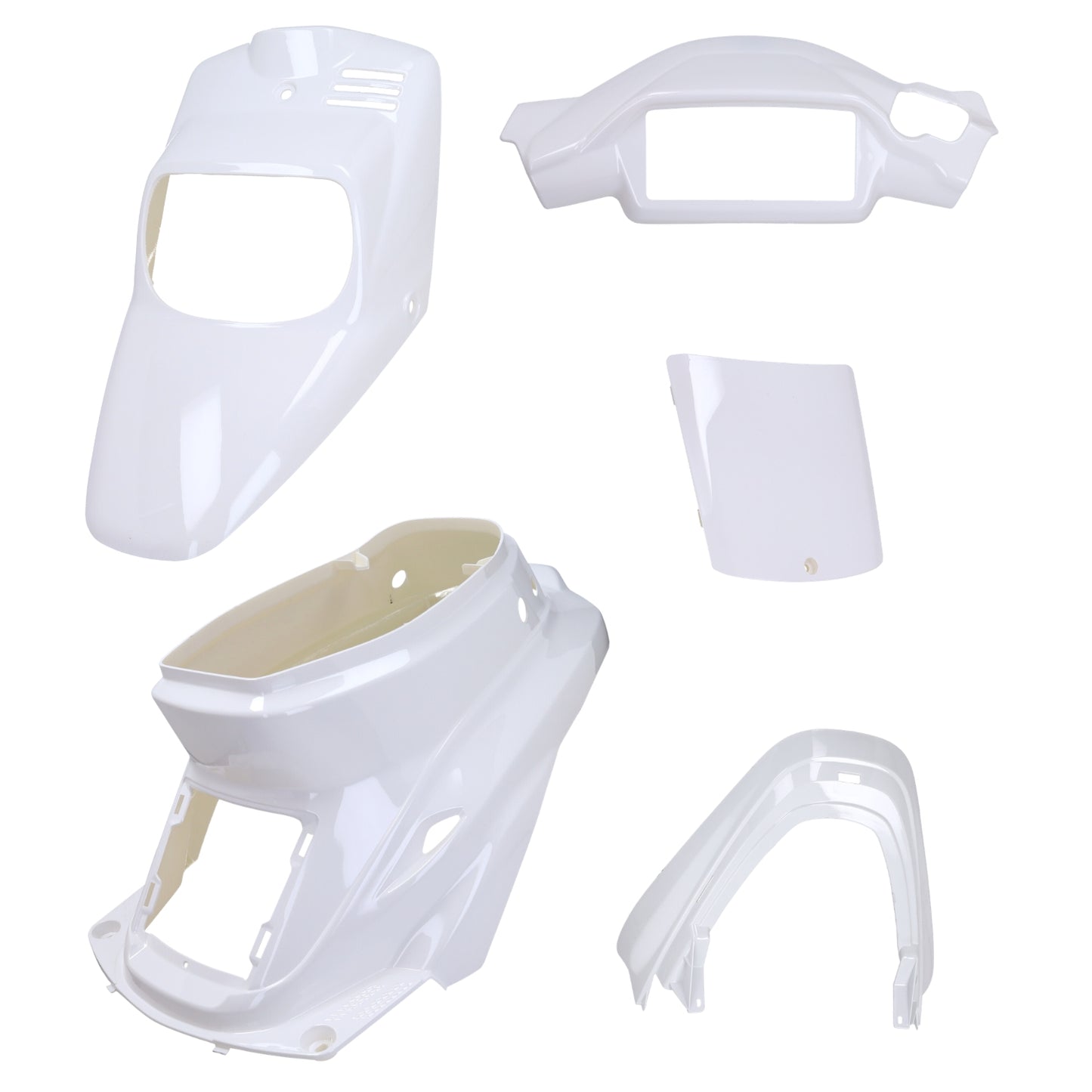 Plaatwerkset Wit 5-Delig voor Yamaha BW's / MBK Booster (Tot 2004)