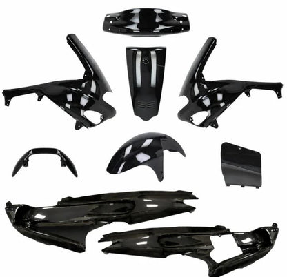 Plaatwerkset Kappenset origineel model zwart metallic 9-delig gilera runner 50/125/180