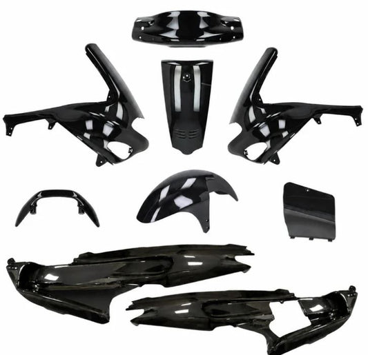 Plaatwerkset Kappenset origineel model zwart metallic 9-delig gilera runner 50/125/180