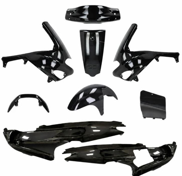 Plaatwerkset Kappenset origineel model zwart metallic 9-delig gilera runner 50/125/180