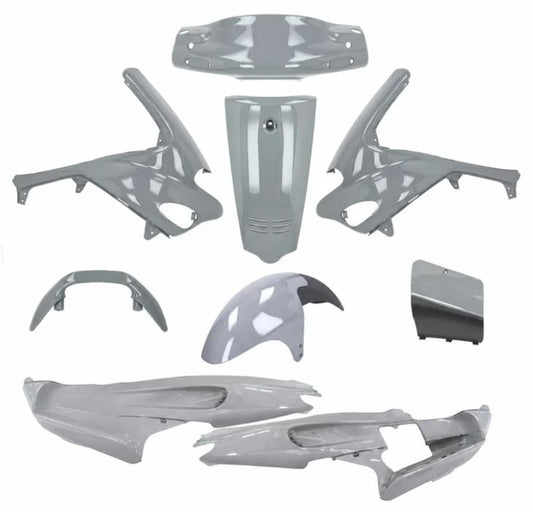 Plaatwerkset origineel model nardo grijs 9-delig gilera runner 50/125/180