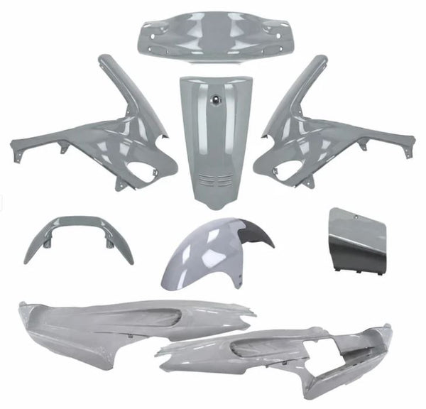 Plaatwerkset origineel model nardo grijs 9-delig gilera runner 50/125/180