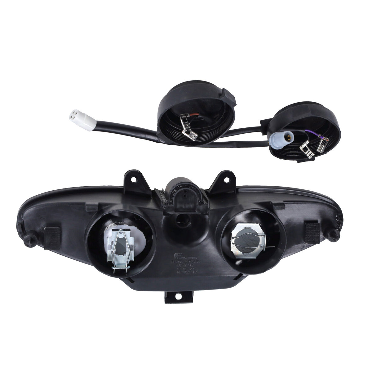 Koplamp E-mark origineel model H1,H7,T10 fitting smoke gilera runner 50/125/180, runner 294382