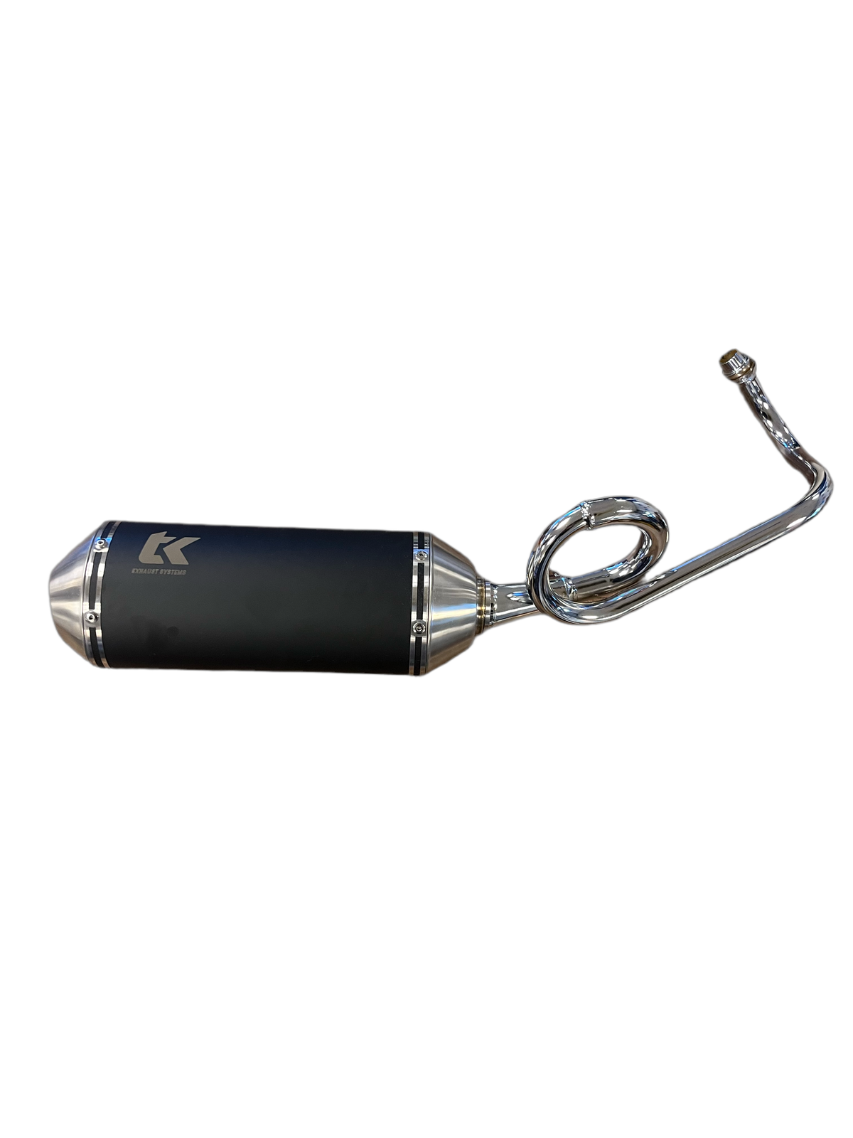 Uitlaat Turbokit Piaggio Zip 4 Takt 2V chrome bocht