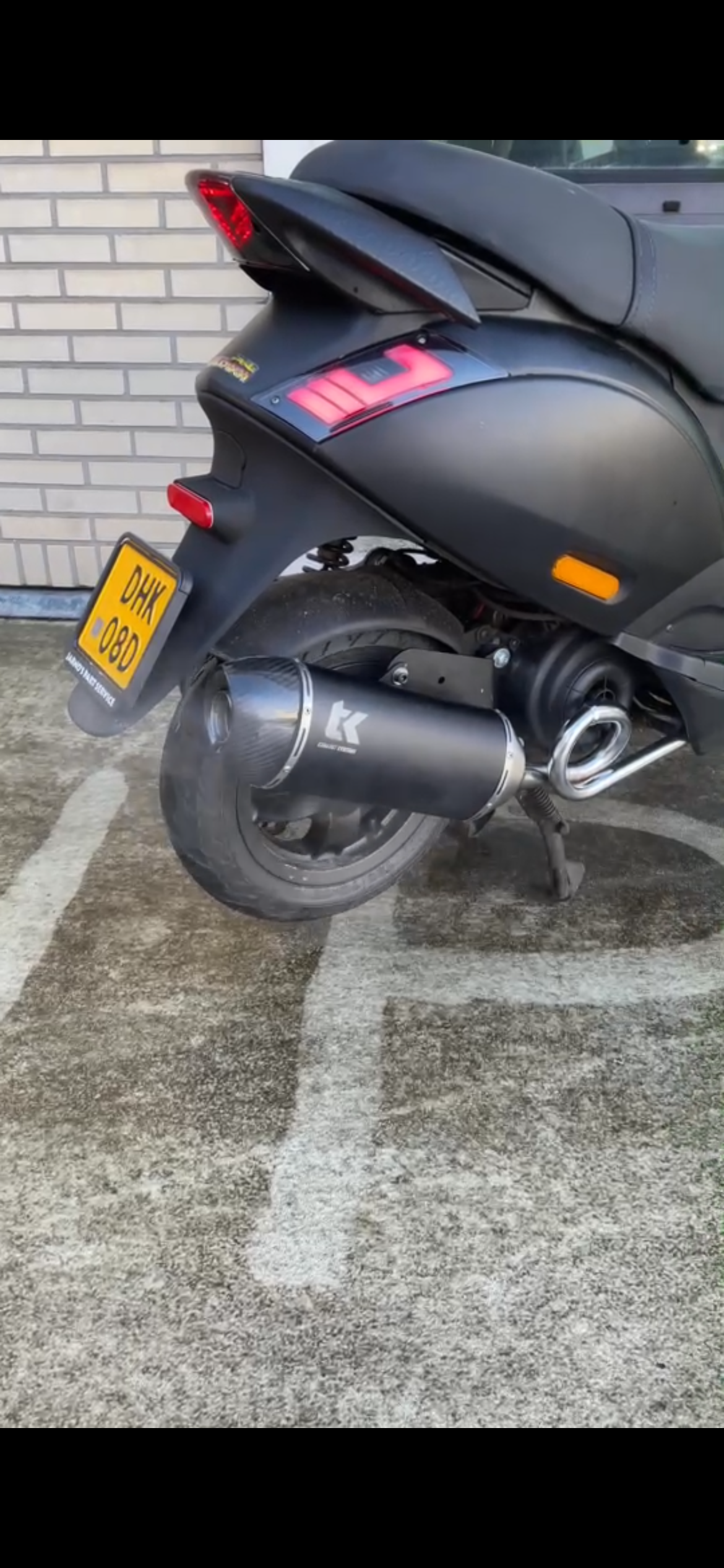 Uitlaat Turbokit Piaggio Zip 4 Takt 2V Carbon chromebocht