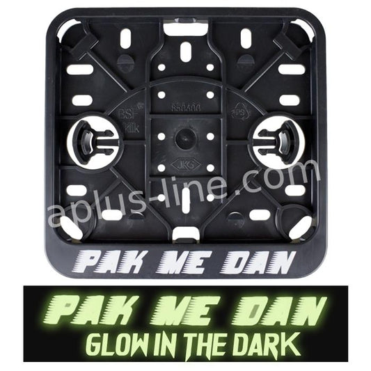 Kentekenplaathouder Pak Me Dan - glow in the dark