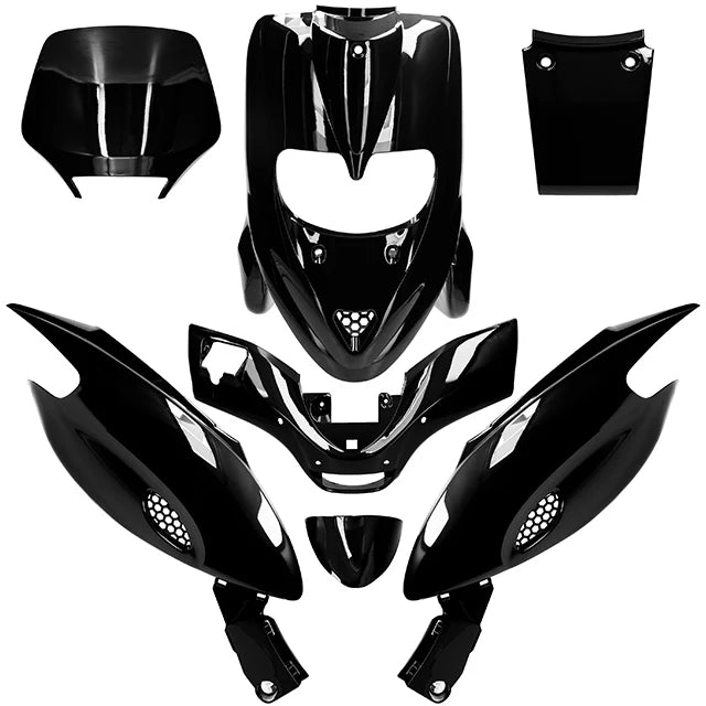 Plaatwerkset / Kappenset Gilera Stalker Zwart 7 delig H.R.R.