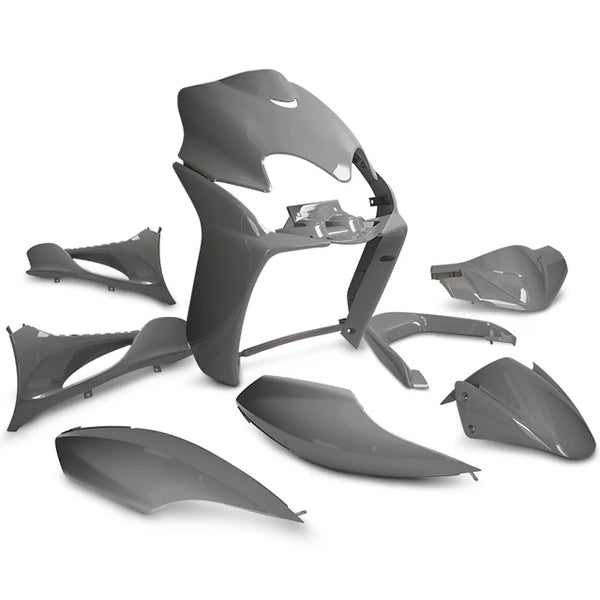 Plaatwerkset / Kappenset Nardo Grey  Yamaha Jog R / RR MBK Mach G 9 delig H.R.R.