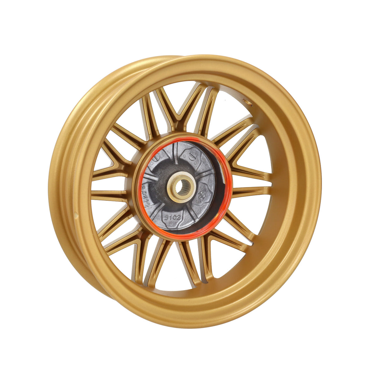 Velgenset Special Oversize Fast Arrow Pro 12+11 Inch Glans Zwart Zip2000, Zip 2T, Zip 4T