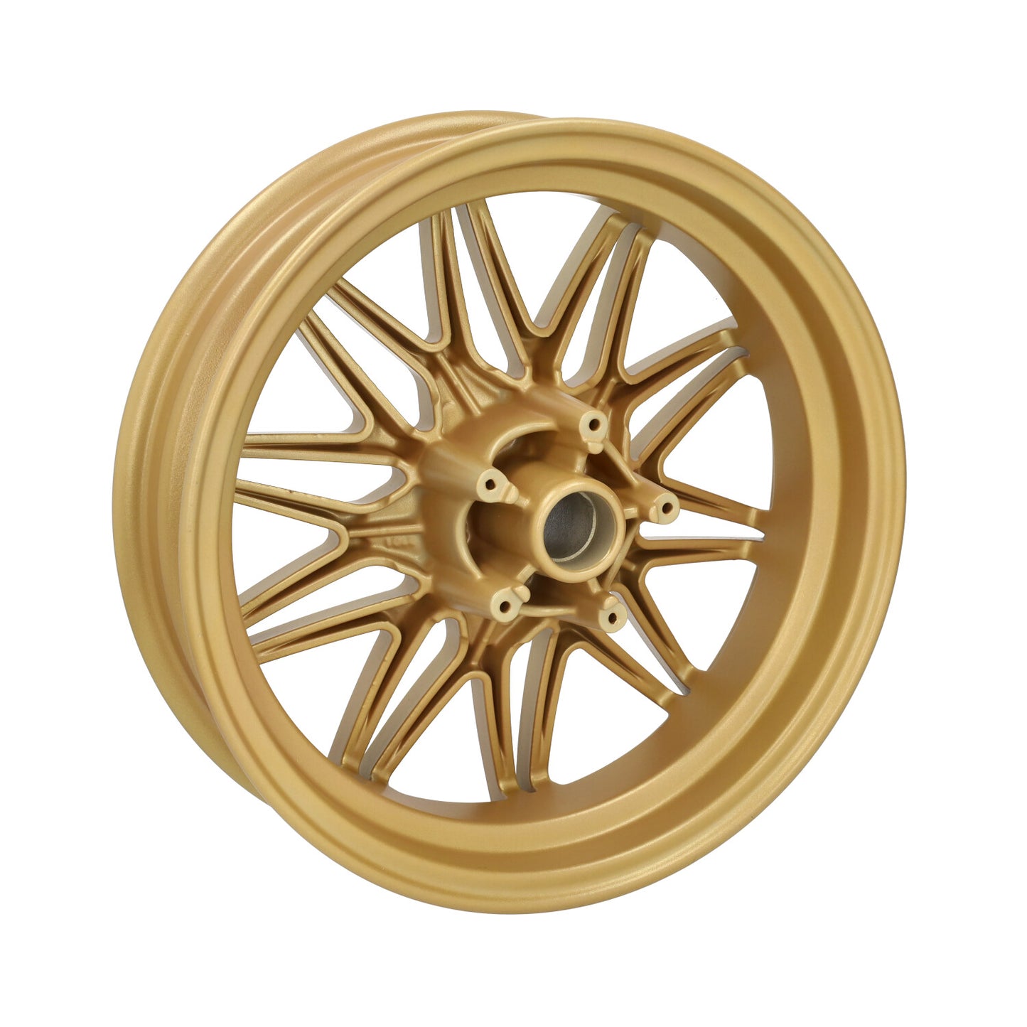 Wielset Fast Arrow Pro 11 en 12 inch wiel + oversized remschijfset goud piaggio, zip 2t , zip 4t, zip2000