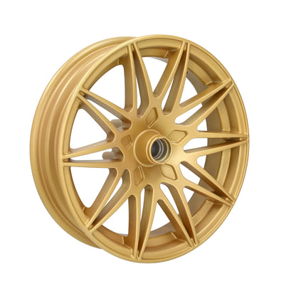 Wielset Fast Arrow Pro 11 en 12 inch wiel + oversized remschijfset goud piaggio, zip 2t , zip 4t, zip2000